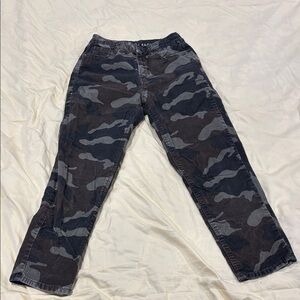 American Eagle Outfitters Camouflage Straight Leg Corduroy Pants